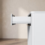 Freestanding Office File Cabinet with Built-in Tabletop Charging Station, Large