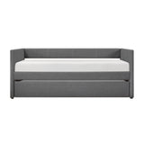 Daybed with Trundle Engineered Wood Dark Gray