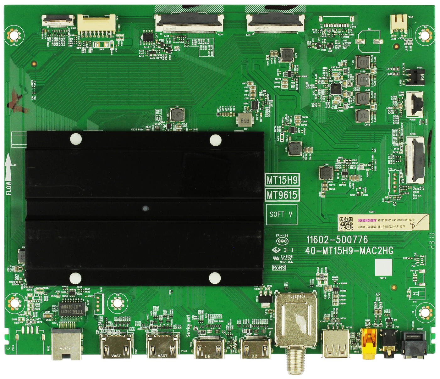 30800-000879 TCL Main Board, 40-MT15H9-MAC2HG, 11602-500776, 65Q750G, 75Q750G,