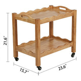 Rubberwood Nightstand Natural