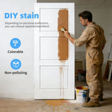 28" X 80" Primed Solid Core Interior Slab Door 3-Panel