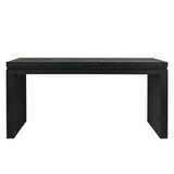Black Engineered Wood Console Table Farmhouse Entryway