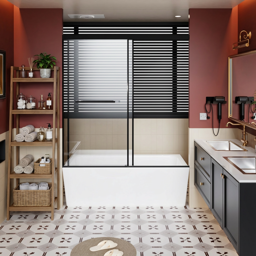 60x62 Inch Standard Size Frameless Aluminum Shower Door