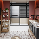 60x62 Inch Standard Size Frameless Aluminum Shower Door