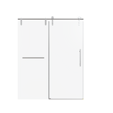Frameless Single Sliding Shower Door 56-60"W x 76"H Tempered Glass