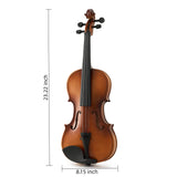 Professional 4/4 Full Size Violin Set - Durable, Lightweight Design