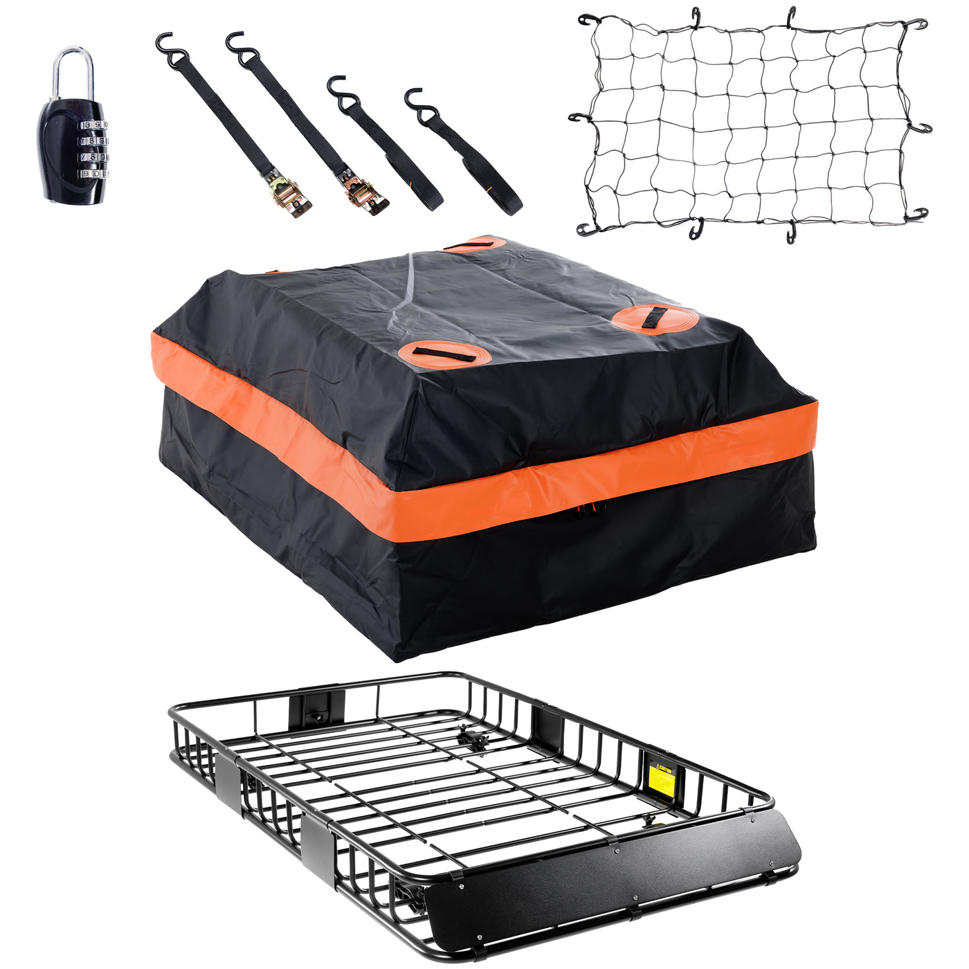 Roof Rack Cargo Basket 64x39" 250LB Capacity for SUV Truck RV