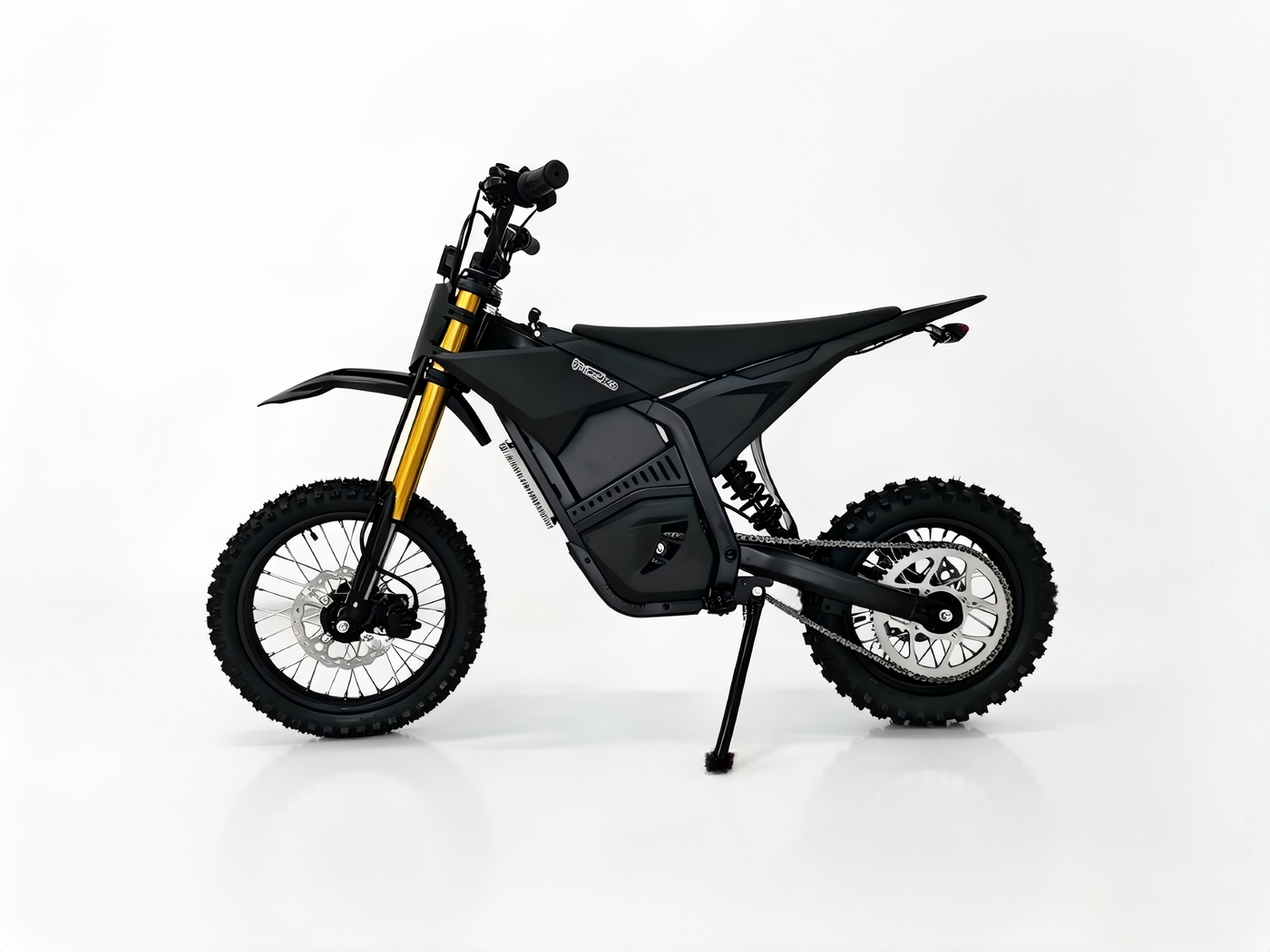 Brushless Electric Dirt Bike Steel Black 3000W 60V