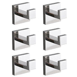 6 Pack Stainless Steel Wall Mount Towel Hooks