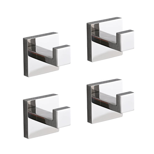 4 Pack Stainless Steel Wall Towel Hooks