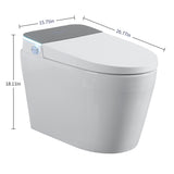 Tankless Smart Toilet With Bidet Built In, One-piece Bidet Toilet Seat
