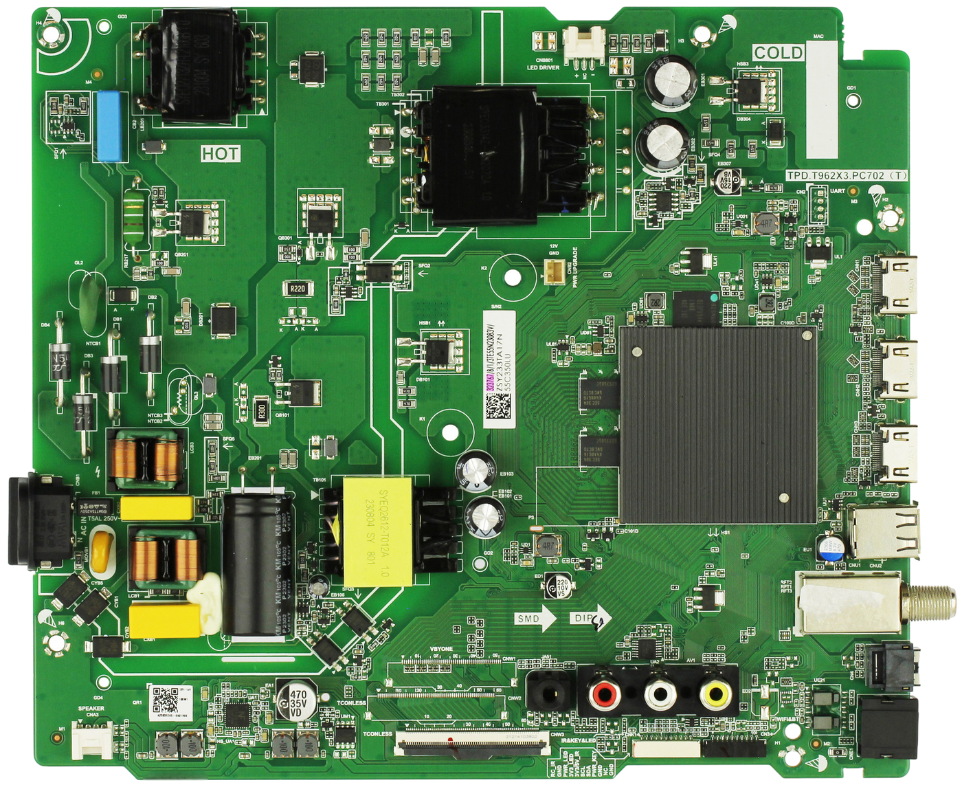 323767 Toshiba Main Board Power Supply, 55C350LU, TPD.T962X3.PC702(T), 323767,