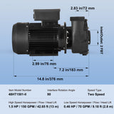2 Speed SPA Pump, 48-Frame, AC 110-120V Hot Tub SPA Pump