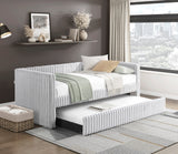 Daybed with Trundle Engineered Wood Gray