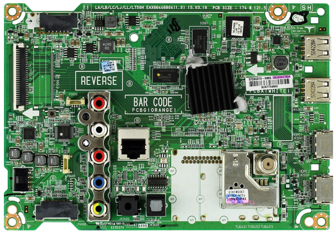 LG EBU63427804 (EAX66446804(1.0)) Main Board for 32LF595B-UB.BUSMLJM