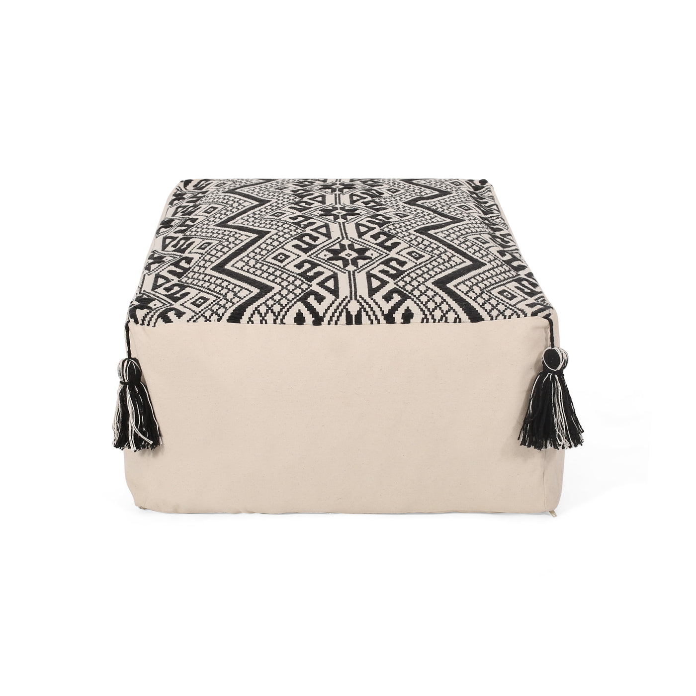 Kiki Rectangular Pouf Ottoman Floor Cushion 42x24x19