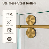 56"-60"W*72" H Frameless Single Sliding Shower Door