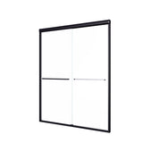 56"-60"W*72" H Semi-Frameless Double Sliding Shower Door, Bypass Shower Door