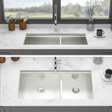 39-inch Built-in Kitchen Sink with Mixing Bowl Worktop