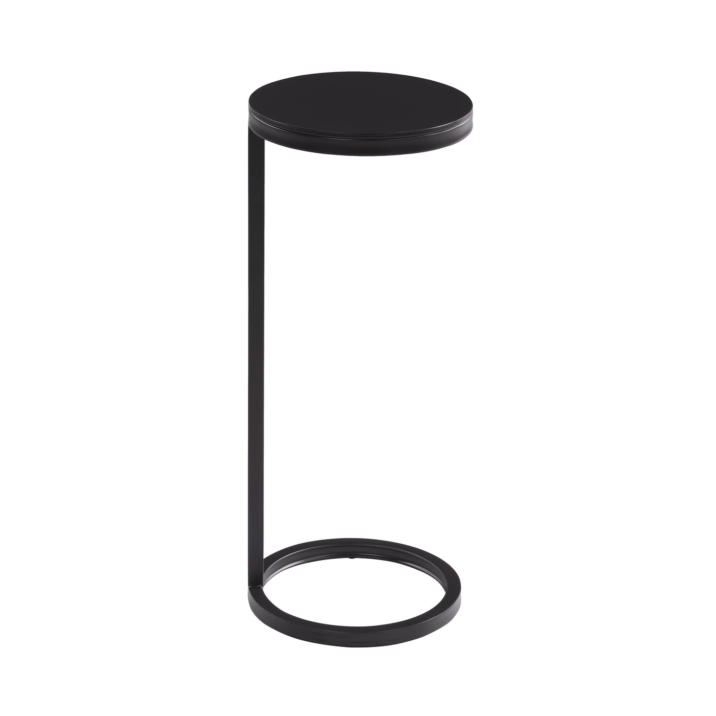Yancey Round Metal Accent Side Table Antique Bronze