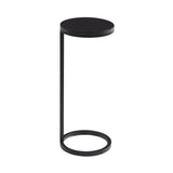 Yancey Round Metal Accent Side Table Antique Bronze