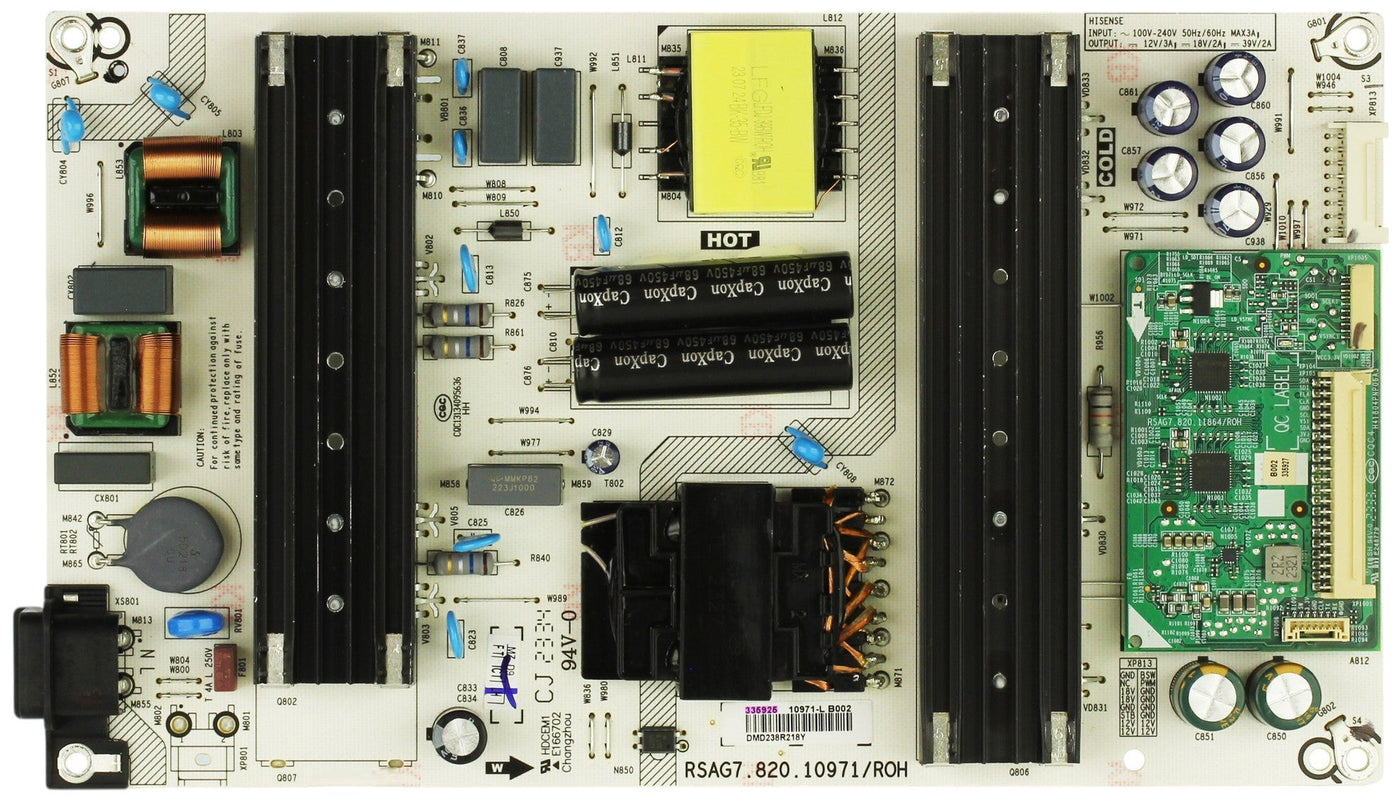 335925 Hisense Power Supply LED Driver, RSAG7.820.10971 ROH , 10971-L , 50U6H