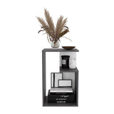 3-Tier Open Shelf Nightstand - Compact End Table - 25" High