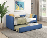 Daybed with Trundle Engineered Wood Blue