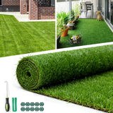 Realistic Deluxe Artificial Grass Synthetic Thick Lawn Turf Carpet (3 FT x5 FT