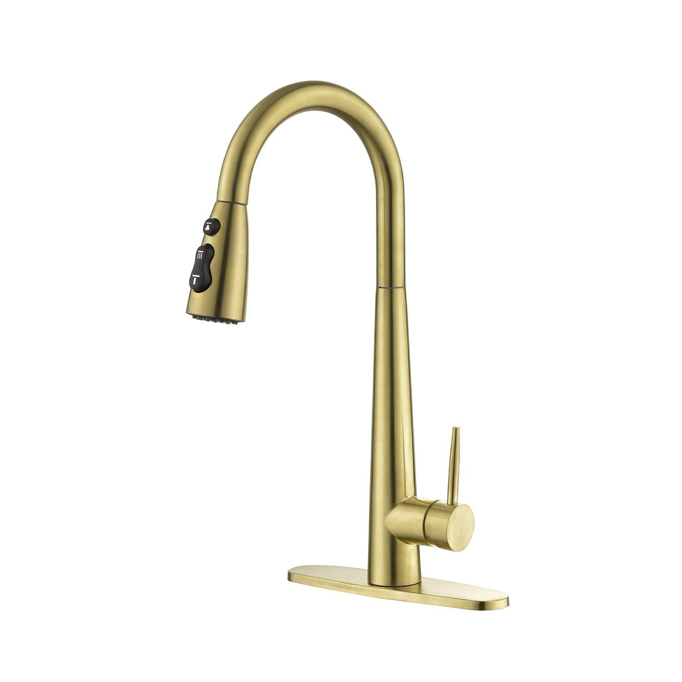 Single Handle Stainless Steel Kitchen Sink Faucet Pull Down