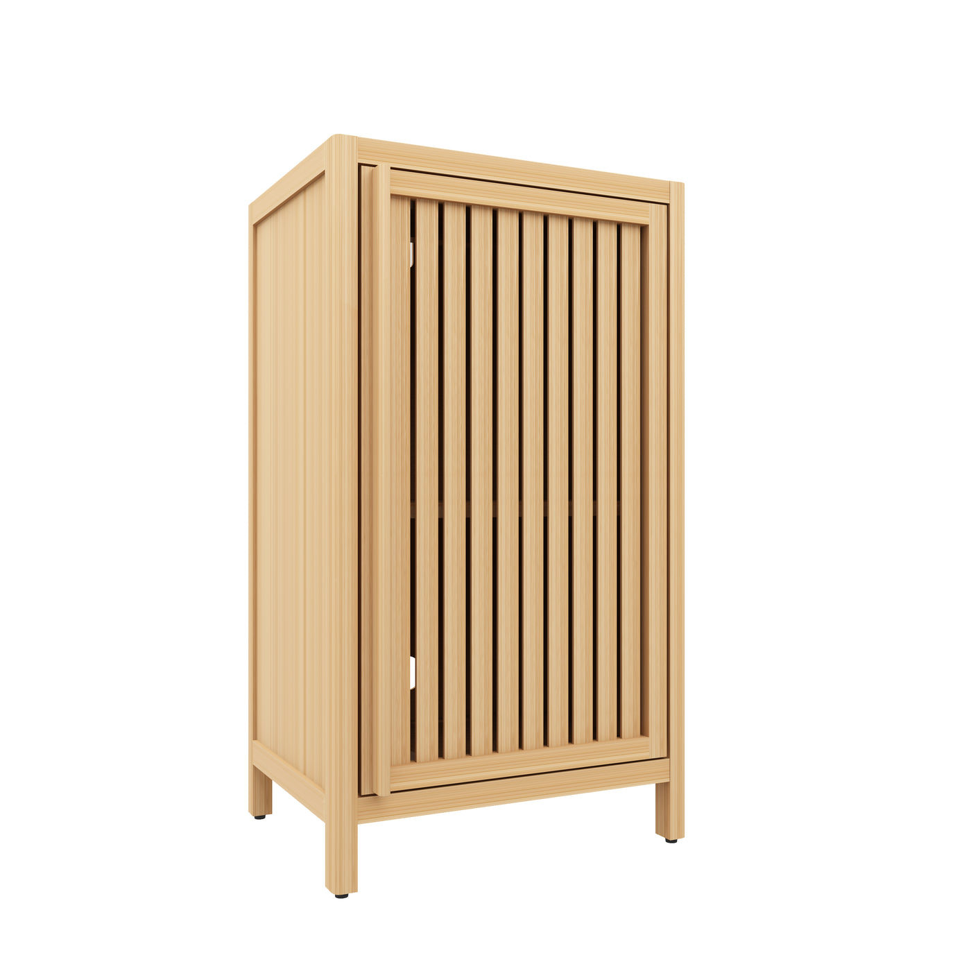 Bamboo Freestanding Storage Cabinet with Door and Shelf