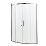 Chrome Framed Shower Enclosure 36" x 72" Tempered Glass