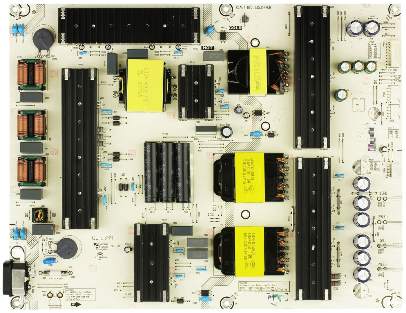 353641 Hisense Power Supply, 353641, 13535-C, RSAG7.820.13535 ROH, 75U6N,