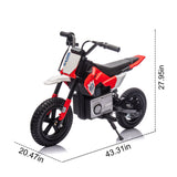 24V Kids Ride On Electric Toy Motocross Motorcycle,200W High Speed Hub Motor,Rea