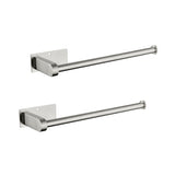 Wall Mount Paper Towel Holder, Self-Adhesive or Drilled, 2-Pack