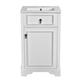 20-Inch Bathroom Vanity with Ceramic Sink, Soft Close Door, Adjustable Shelf