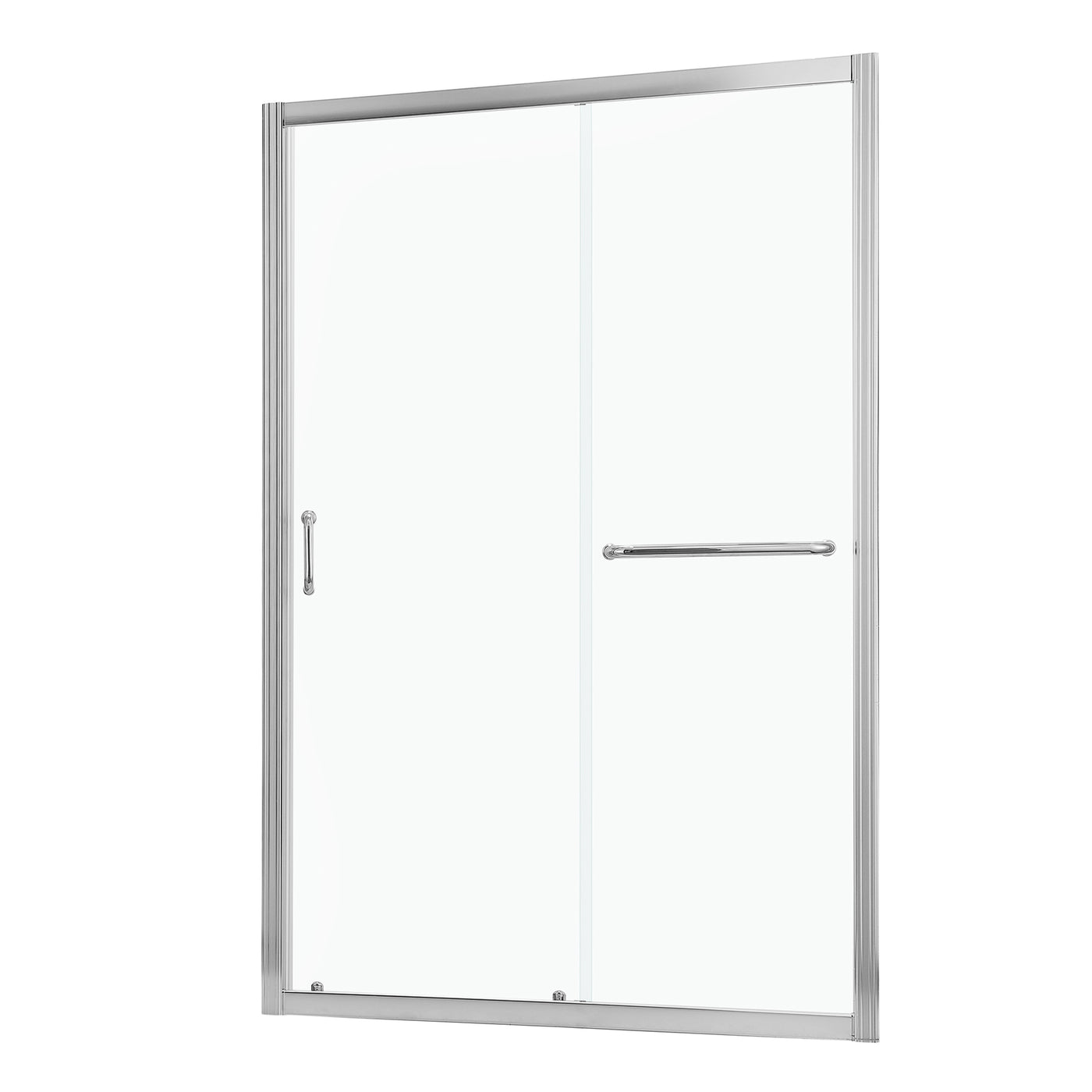 Chrome Bypass Shower Door 60" W x 72" H Tempered Glass