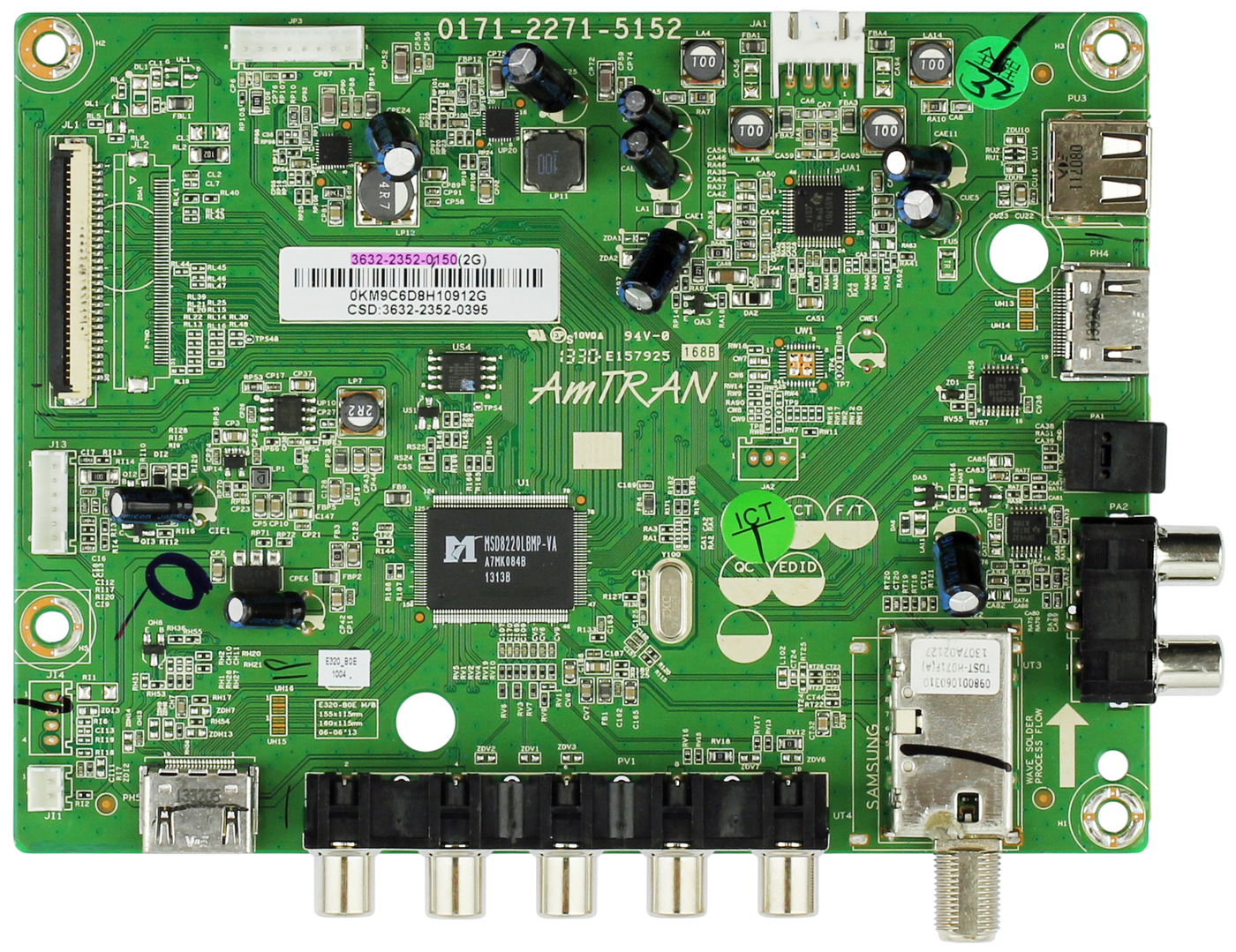 Vizio 3632-2352-0150 0171-2271-5152 Main Board for E320-B0E