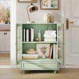 Mint Green Modern Wooden Storage Sideboard Cabinet 28"x15"x36