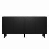 Accent Natural Sideboard Buffet Cabinet Storage Wood TV Stand in Wire-Brushed