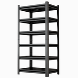 6-Tier Metal Garage Storage Rack 82" Adjustable Shelves