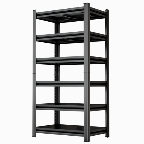 6-Tier Metal Garage Storage Rack 82" Adjustable Shelves