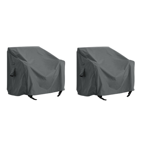 Patio Club Chair Cover Dark Gray 36 Inches