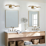 LED 3-Light Bathroom Vanity Light, Acrylic Shades, Champagne Gold