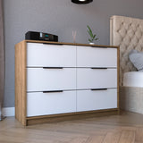 Kaia 4 Drawer Dresser Pine White Superior Top