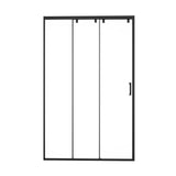 48"W× 76"H Triple Bypass Sliding Shower Door With 5/16 In. (8mm) Clear Glass