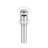Pop-Up Bathroom Sink Drain with Overflow