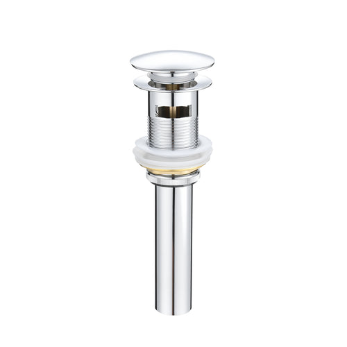 Pop-Up Bathroom Sink Drain with Overflow