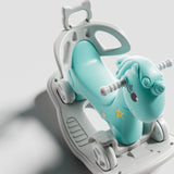 Unicorn Rocking Horse for Toddlers, Balance Bike Ride On Toy with Push Handle an