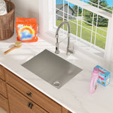 Laundry Sink 23 Inch - 23x18x12 Inch Undermount Utility Sink Deep Single Bowl